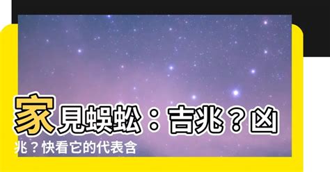 房間有蜈蚣代表什麼|家有蜈蚣？吉兆還是凶兆？